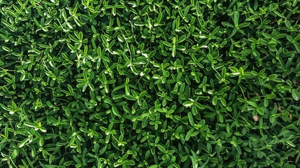 Vivid green turf