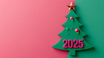 Obraz premium Christmas tree 2025 