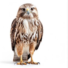 Fototapeta premium an elegant rough-legged hawk isolated on a white background