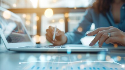 Innovative Business Team Collaborating on Digital Project for Success