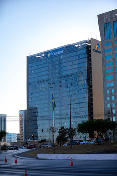 Bras&iacute;lia, DF, Brazil, August 4, 2024: Brazilian Post Office headquarters building