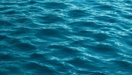 Obraz premium Blue ocean ripples texture background