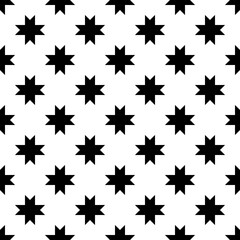 Geometric seamless pattern. Minimalist modern print. Simple background. Stars motif. Geo ornament. Trendy contemporary wallpaper. Abstract design. Vector artwork