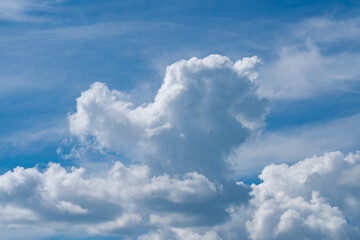 white fluffy clouds isolated on a black background