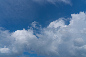 white fluffy clouds isolated on a black background