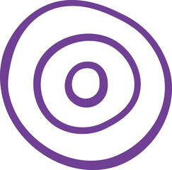 Abstract Round Lines Doodle