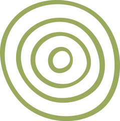 Abstract Circle Line Doodle