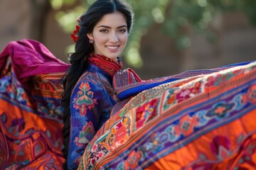 Fototapeta premium Liberation festivity: Armenia independence day, country autonomy with vibrant parades, traditional music, and national pride, historical significance of Armenia's independence