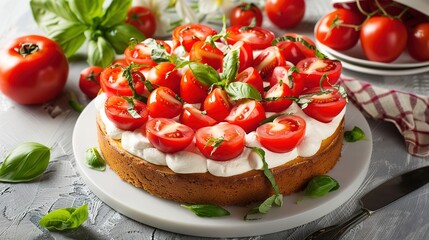 Delicious Torta Caprese: Traditional Italian Chocolate and Almond Cake on White Background, Perfect Dessert for Any Occasion