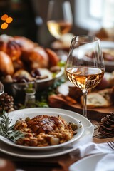 Cheers to this great Thanksgiving dinner