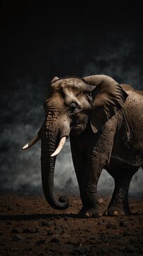 Elephant Black Background Images – Browse 74,116 Stock Photos ...