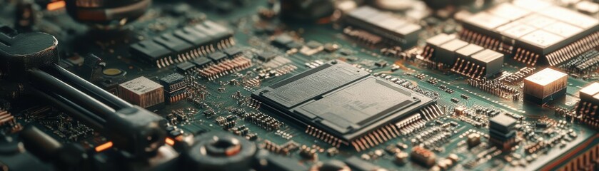 Fototapeta premium electronic circuit board