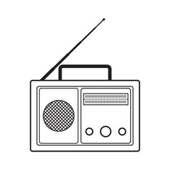 old radio icon design