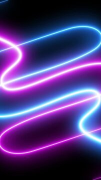 Vertical background glowing light lines.