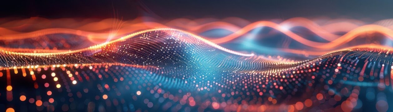 Dynamic probability amplitude, quantum wave graph, subatomic particles, quantum mechanics, uhd, copy space for text,