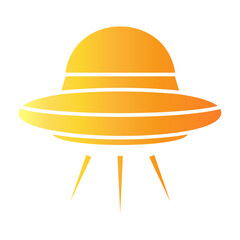 ufo spaceship Gradient icon