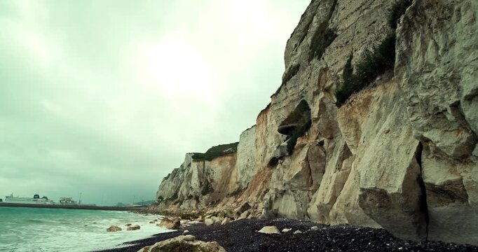 View from the bottom Cliffs of Dover