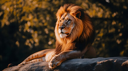 portrait of a lion