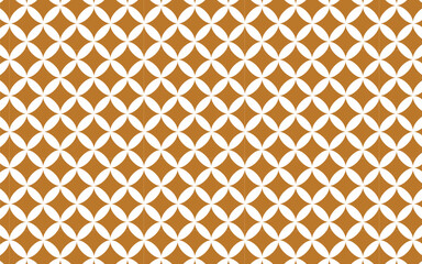 Golden vector seamless pattern with small diamonds , star shapes ,rhombuses . Abstract gold and white geometric texture . Simple minimal wide repeat background . Luxury design for decor , wallpaper.