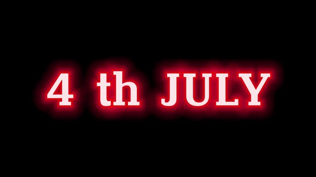 4 tH jULY word written on wood block. Content text on wooden table for your desing, concept.
