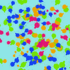 the drop on blue background