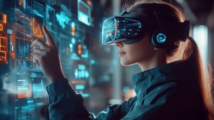 Interactive AR display providing additional information in real-time, geometric shapes