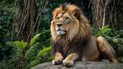 Fototapeta premium portrait of a lion