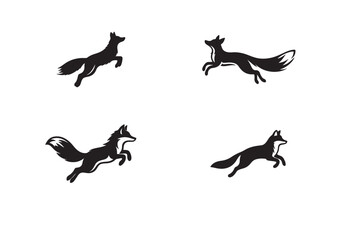 silhouettes of fox