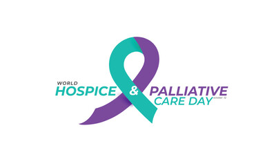World Hospice and Palliative Care Day. background, banner, card, poster, template. Vector illustration.