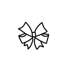 outline the gift ribbon