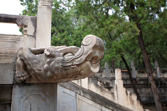 The Chishou drainage system in the Dingling Museum in Beijing