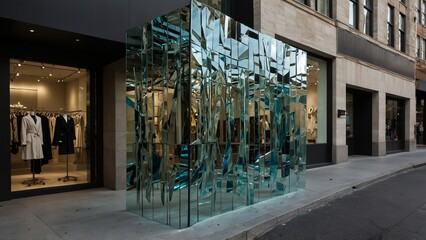 glass showcase design architecture