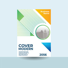 Fototapeta premium Annual report cover, a4 cover design, company profile, business cover design, modern cover