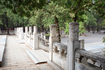 The interior environment of Dingling, the Ming Tombs in Beijing