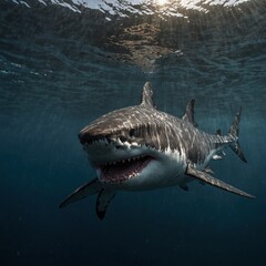photo of a shark on the seabed, very lucky to meet one  