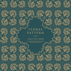 Abstract floral seamless pattern, Tropical floral background