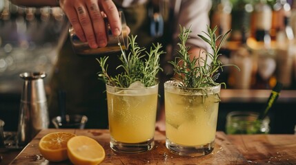 Farm-to-glass craft cocktails, fresh ingredients, mixology
