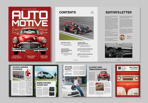 Car Magazine Template