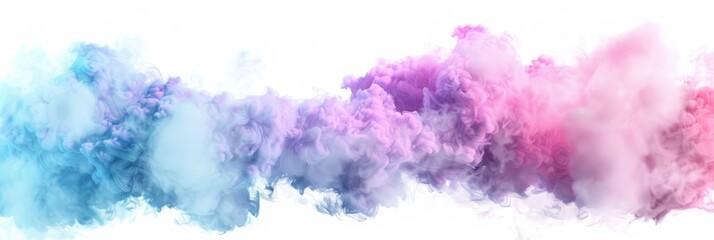Pink party fog. Isolated blue, teal, purple , aqua smoke cloud or think cloud. 3D special effects fog clouds graphic	
