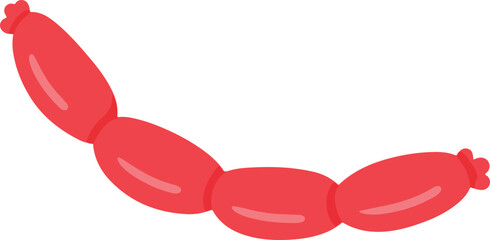 Hand Draw Vector of Sausage