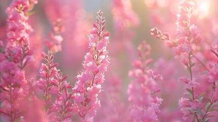 Fototapeta premium baby pink walker plants background