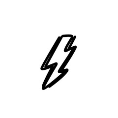 hand drawn lightning icon