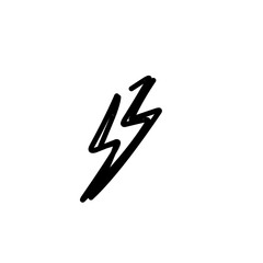 hand drawn lightning icon