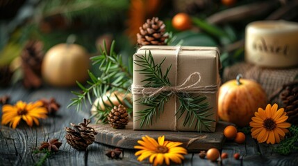 Thank You Natural-Looking Label for Packaging or Gifting - 129 characters