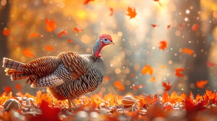 Thanksgiving Illustrative Flyer Layout Template for Festive Promotions and Celebrations