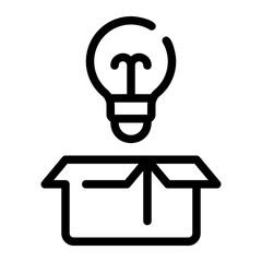 product innovation line icon