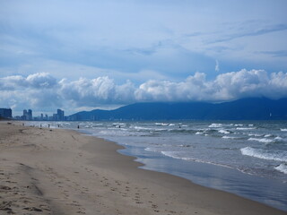  the beautiful Non Nuoc beach in Da nang, Vietnam