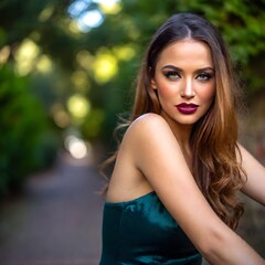Naklejka premium female model