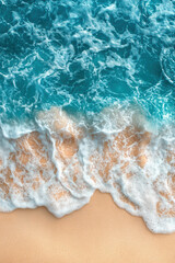 Obraz premium Sand and Sea Banner with Copy Space