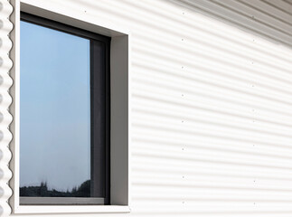 Large factory building glass window architecture